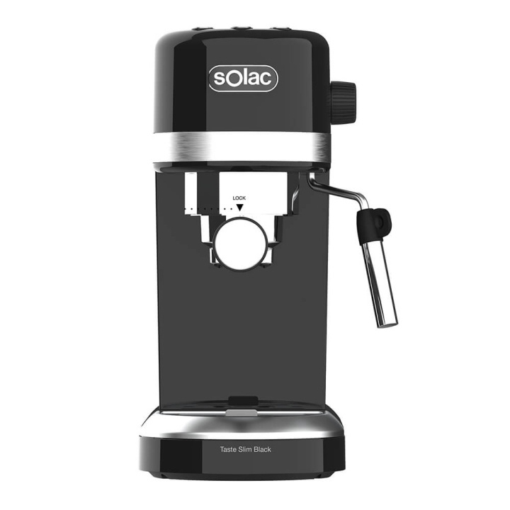 SOLAC Espresso Maker Taste Slim Black i gruppen HJEM, HUS OG HAGE / Husholdningsapparater / Kaffe og espresso / Espressomaskiner hos TP E-commerce Nordic AB (C38765)