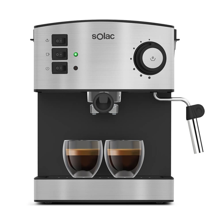 SOLAC Espressomaskin Taste Classic M80 Inox i gruppen HJEM, HUS OG HAGE / Husholdningsapparater / Kaffe og espresso / Espressomaskiner hos TP E-commerce Nordic AB (C38768)