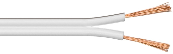 Goobay Høyttalerkabel hvit CU 100 m spole, tverrsnitt 2 x 0,5 mm² i gruppen Elektronikk / Kabler og adaptere / Høyttalerkabler hos TP E-commerce Nordic AB (C38810)