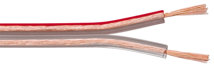 Goobay Høyttalerkabel gjennomsiktig CU 50 m spole, tverrsnitt 2 x 0,75 mm² i gruppen Elektronikk / Kabler og adaptere / Høyttalerkabler hos TP E-commerce Nordic AB (C38828)
