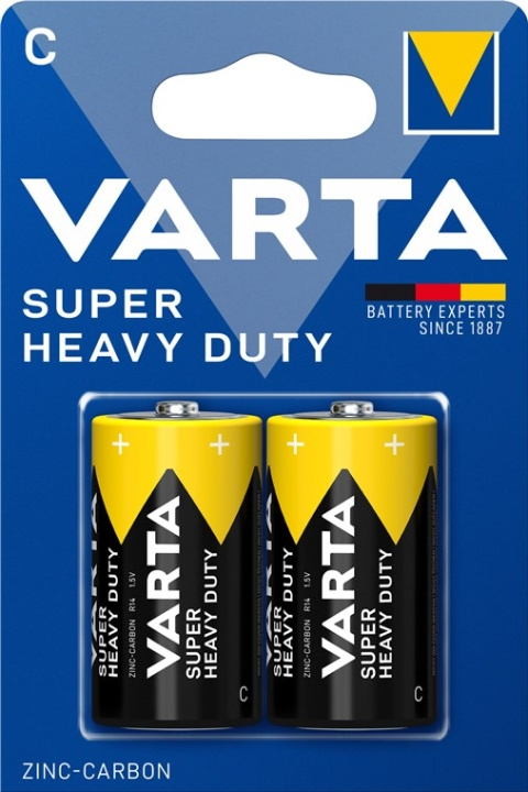 Varta R14/C (Baby) (2014) batteri, 2 stk. blister Sink-karbonbatteri, 1,5 V i gruppen Elektronikk / Batterier & Ladere / Batterier / Andre hos TP E-commerce Nordic AB (C38879)