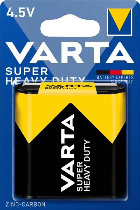 Varta 3R12/Flat (2012) batteri, 1 st. blister Zink- kol batteri, 4,5 V i gruppen Elektronikk / Batterier & Ladere / Batterier / Andre hos TP E-commerce Nordic AB (C38882)