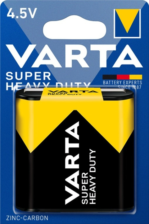 Varta 3R12/Flat (2012) batteri, 1 blisterpakning Sink-karbonbatteri, 4,5 V i gruppen Elektronikk / Batterier & Ladere / Batterier / Andre hos TP E-commerce Nordic AB (C38882)