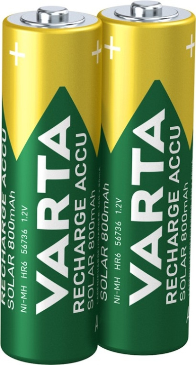 Varta AA (Mignon)/HR6 (56736) oppladbart batteri - 800 mAh, 2 stk. blisterpakning Nikkel-metallhydridbatteri (NiMH), 1,2 V i gruppen Elektronikk / Batterier & Ladere / Oppladbare batterier / AA hos TP E-commerce Nordic AB (C38884)