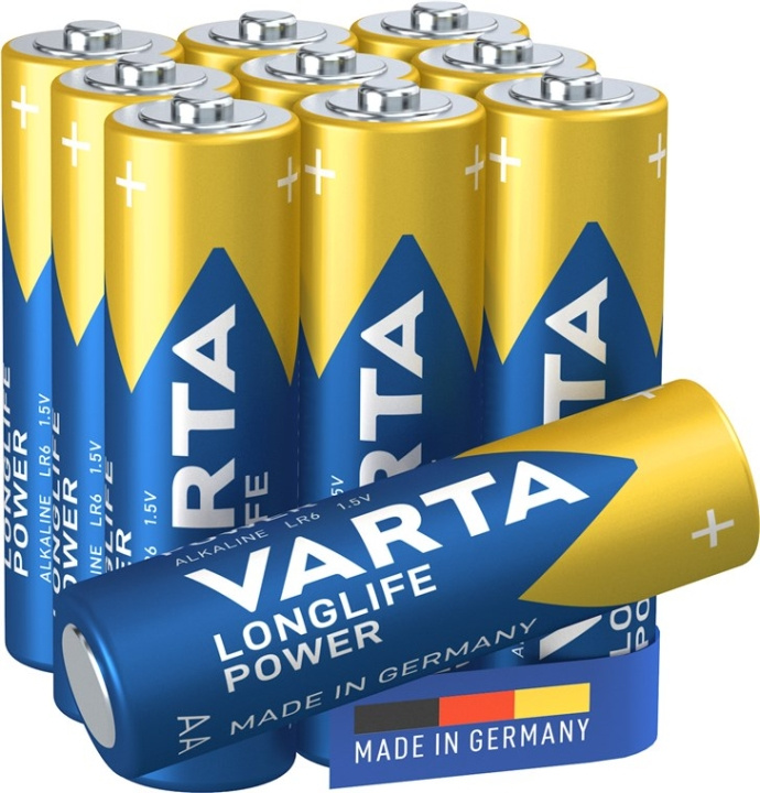 Varta LR6/AA (Mignon) (4906) batteri, 10 stk. blisterpakning alkalisk manganbatteri, 1,5 V i gruppen Elektronikk / Batterier & Ladere / Batterier / AA hos TP E-commerce Nordic AB (C38887)