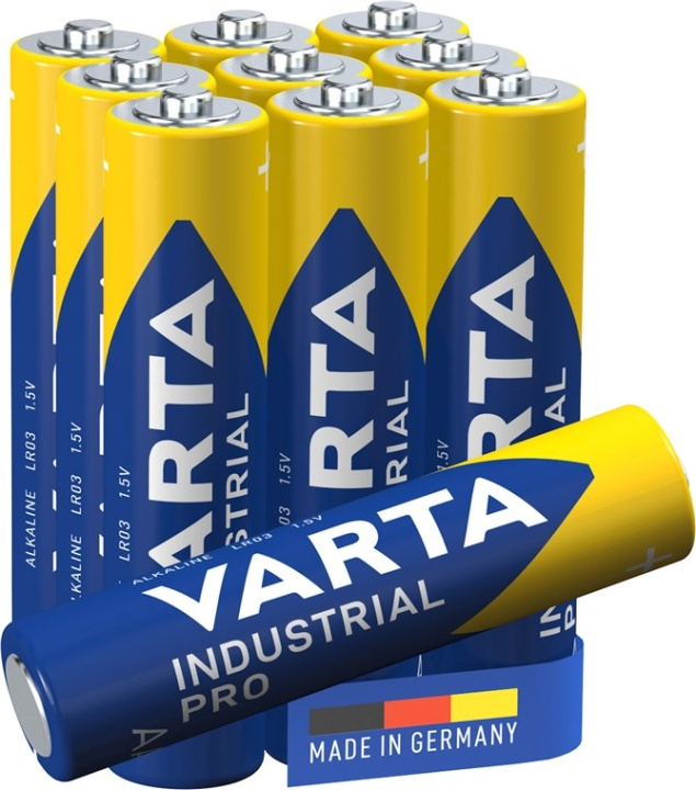 Varta LR03/AAA (Micro) (4003) batteri, 10 st. box alkaliskt manganbatteri, 1,5 V i gruppen Elektronikk / Batterier & Ladere / Batterier / AAA hos TP E-commerce Nordic AB (C38898)