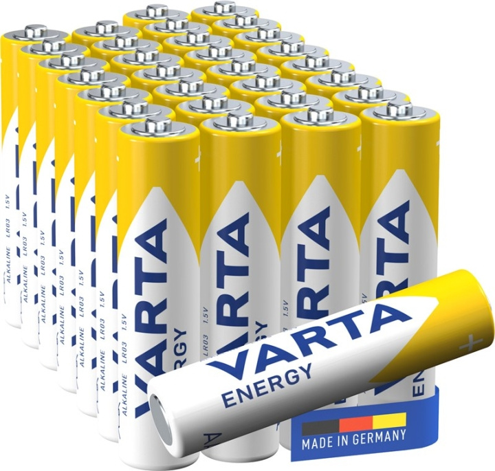 Varta LR03/AAA (Micro) (4103) batteri, 30 stk. i blisterpakning alkalisk manganbatteri, 1,5 V i gruppen Elektronikk / Batterier & Ladere / Batterier / AAA hos TP E-commerce Nordic AB (C38899)
