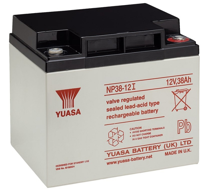 Yuasa Blybatteri 12 V, 38 Ah (NP38-12I) Emne (M5) Blybatteri, VdS i gruppen Elektronikk / Batterier & Ladere / Oppladbare batterier / Blybatterier hos TP E-commerce Nordic AB (C38908)
