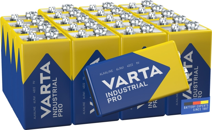 Varta 6LR61/6LP3146/9 V Block (4022) batteri, 20 stk. kartong alkalisk manganbatteri, 9 V i gruppen Elektronikk / Batterier & Ladere / Batterier / 9V hos TP E-commerce Nordic AB (C38913)