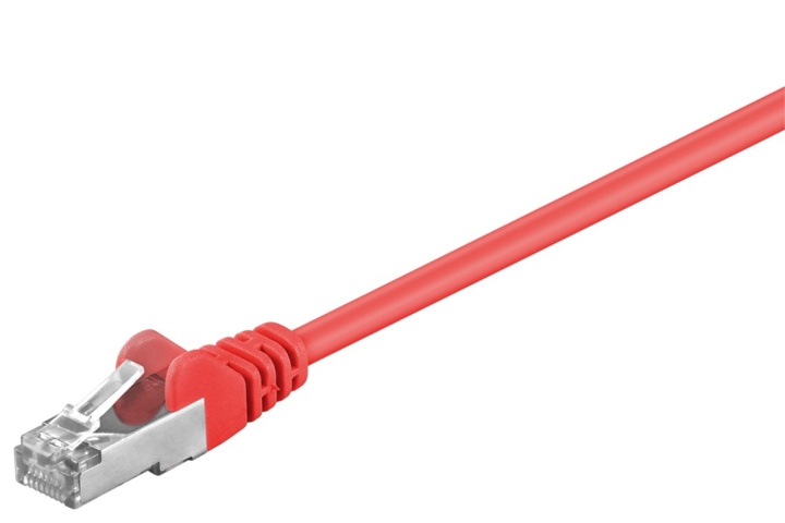 Goobay Kretskabel CAT 5e, F/UTP, rød, 5 m kobberbelagt aluminiumtråd (CCA) i gruppen Datautstyr / Kabler og adaptere / Nettverk / Cat5e hos TP E-commerce Nordic AB (C38954)