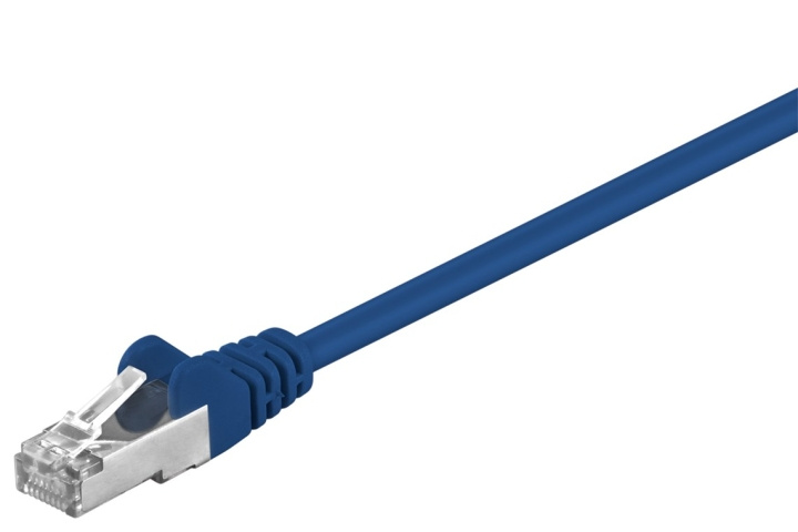 Goobay Patchkabel CAT 5e, F/UTP, blå, 15 m kopparklädd aluminiumtråd (CCA) i gruppen Datautstyr / Kabler og adaptere / Nettverk / Cat5e hos TP E-commerce Nordic AB (C38986)