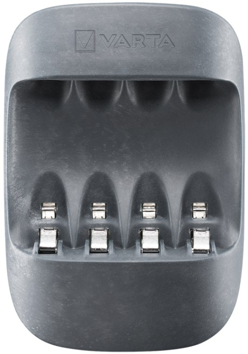 Varta Eco Charger (type 57680) lader opptil 4 x AA-batterier eller AAA-batterier (NiMH) samtidig i gruppen Elektronikk / Batterier & Ladere / Batterilader hos TP E-commerce Nordic AB (C39148)