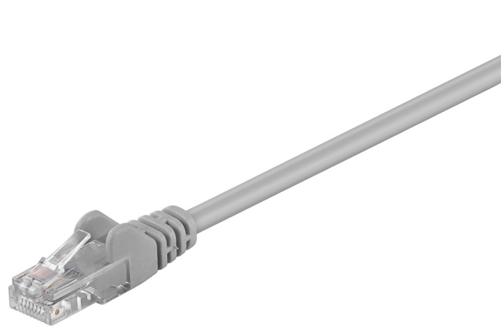 Goobay Patchkabel CAT 5e, U/UTP, grå, 0,5 m kopparklädd aluminiumtråd (CCA) i gruppen Datautstyr / Kabler og adaptere / Nettverk / Cat5e hos TP E-commerce Nordic AB (C39254)