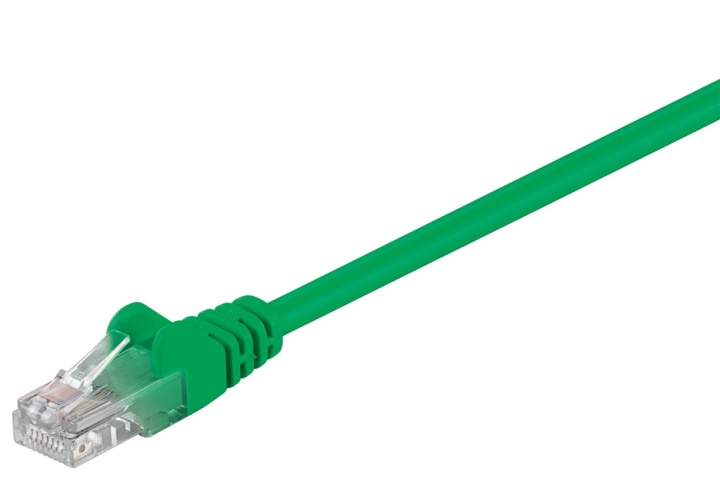 Goobay Patchkabel CAT 5e, U/UTP, grön, 10 m kopparklädd aluminiumtråd (CCA) i gruppen Datautstyr / Kabler og adaptere / Nettverk / Cat5e hos TP E-commerce Nordic AB (C39265)