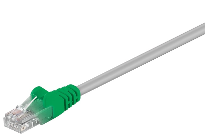 Goobay CAT 5e krysskoblingskabel, U/UTP, grågrønn kobberbelagt aluminiumtråd (CCA) i gruppen Datautstyr / Kabler og adaptere / Nettverk / Cat5e hos TP E-commerce Nordic AB (C39374)