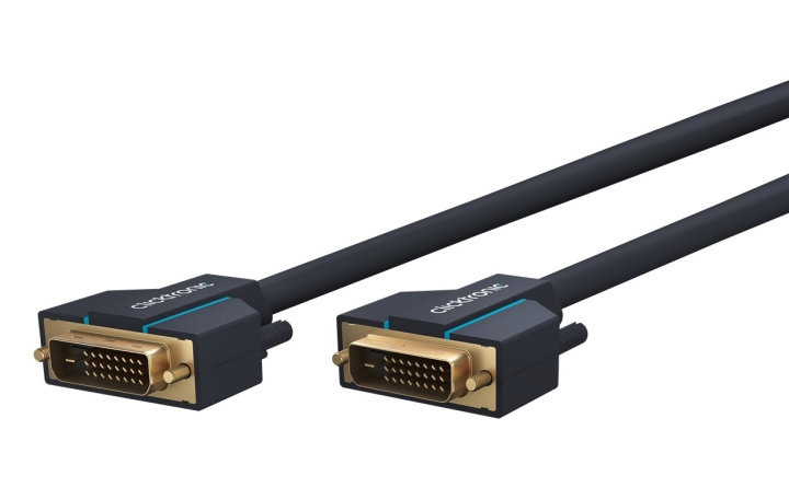 ClickTronic DVI-kabel Premiumkabel | 1x DVI-kontakt 1x DVI-kontakt | 1,0 m | WQXGA @ 60 Hz i gruppen Datautstyr / Kabler og adaptere / DVI / Kabler hos TP E-commerce Nordic AB (C39387)