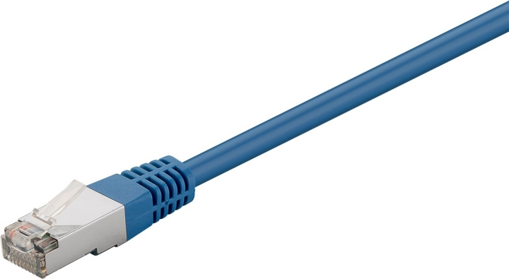 Goobay Kretskabel CAT 5e, F/UTP, blå kobberbelagt aluminiumtråd (CCA), uten snaplås-beskyttelse i gruppen Datautstyr / Kabler og adaptere / Nettverk / Cat5e hos TP E-commerce Nordic AB (C39407)
