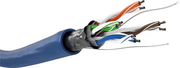 Goobay CAT 5e Nettverkskabel, F/UTP, 100 m, blå Kobberbelagt aluminiumsleder (CCA), AWG 26/7 (fåtrådet), PVC-kabelkappe i gruppen Datautstyr / Kabler og adaptere / Nettverk / Cat5e hos TP E-commerce Nordic AB (C39582)