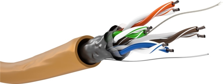 Goobay CAT 5e nettverkskabel, F/UTP, 100 m, oransje Kobberbelagt aluminiumsleder (CCA), AWG 26/7 (fåtrådet), PVC-kabelkappe i gruppen Datautstyr / Kabler og adaptere / Nettverk / Cat5e hos TP E-commerce Nordic AB (C39585)