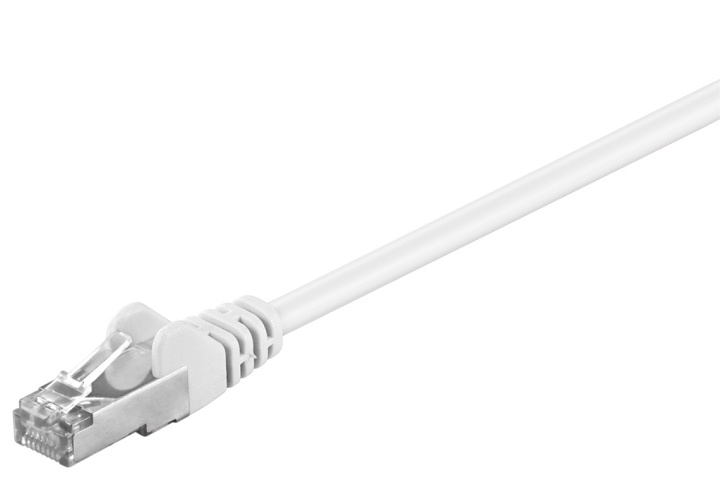 Goobay Patchkabel CAT 5e, SF/UTP, vit, 0,5 m kopparklädd aluminiumtråd (CCA) i gruppen Datautstyr / Kabler og adaptere / Nettverk / Cat5e hos TP E-commerce Nordic AB (C39624)