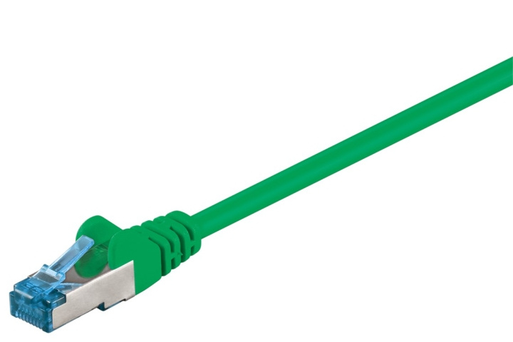 Goobay Kretskabel CAT 6A, S/FTP (PiMF), grønn, 5 m kobberleder (CU), halogenfri kabelmantel (LSZH) i gruppen Datautstyr / Kabler og adaptere / Nettverk / Cat6 hos TP E-commerce Nordic AB (C39736)