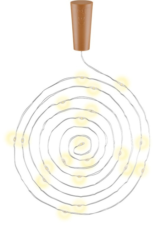 Goobay 10 x 20 LED-flasker Atmosfærisk lysdekorasjon for glassflasker i gruppen Elektronikk / Lys / Annen belysning hos TP E-commerce Nordic AB (C40075)