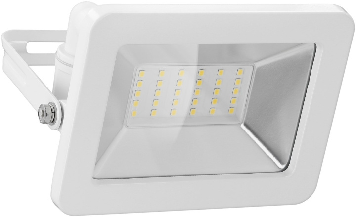 Goobay Utendørs LED-lyskaster, 30 W med 2550 lm, nøytralt hvitt lys (4000 K) og M16-kabelgjennomføring, egnet for utendørs bruk (IP65)