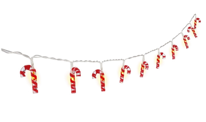 Goobay 10 LED-lys Polkaprikker med timerfunksjon, varmhvit (3000 K), batteridrevet i gruppen Elektronikk / Lys / Julebelysning hos TP E-commerce Nordic AB (C40135)