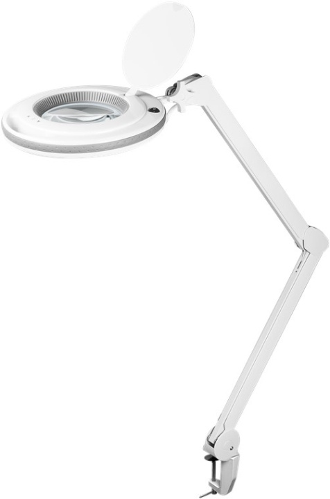 Goobay LED-forstørrelseslampe med klips, 9 W, hvit 80-730 lm, dimbar, 127 mm krystallglasslinse, 1,75x forstørrelse, 3 dioptrier i gruppen HJEM, HUS OG HAGE / Verktøy / Annet verktøy og tilbehør hos TP E-commerce Nordic AB (C40169)