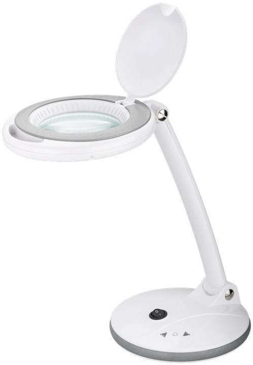 Goobay LED-forstørrelseslampe med stativ, 6 W, hvit 80-450 lm, dimbar, 100 mm glasslinse, 1,75x forstørrelse, 3 dioptrier i gruppen HJEM, HUS OG HAGE / Verktøy / Annet verktøy og tilbehør hos TP E-commerce Nordic AB (C40170)