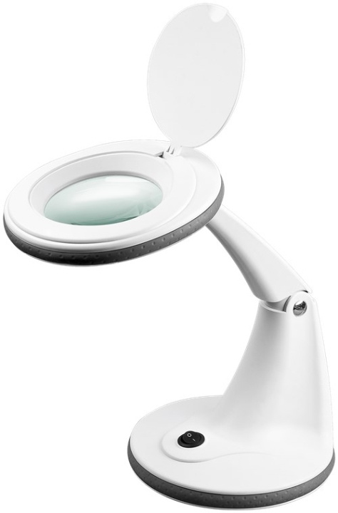 Goobay LED-forstørrelseslampe med stativ, 6 W, hvit 450 lm, 100 mm glasslinse, 1,75x forstørrelse, 3 dioptrier i gruppen HJEM, HUS OG HAGE / Verktøy / Annet verktøy og tilbehør hos TP E-commerce Nordic AB (C40173)