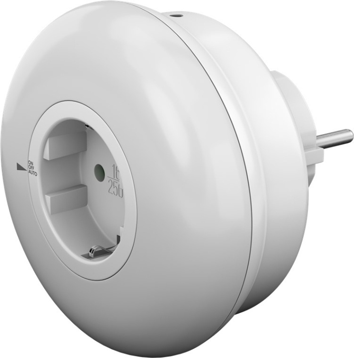 Goobay LED-nattlampe for stikkontakt med 3 driftsmoduser (På, Av, Auto), skumringssensor og stikkontakt med jording (type F) i gruppen Elektronikk / Lys / Nattlamper hos TP E-commerce Nordic AB (C40207)
