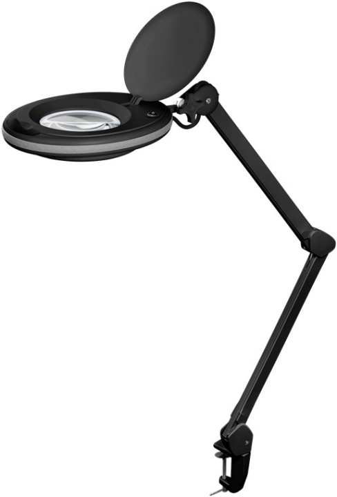 Goobay LED-forstørrelseslampe med klips, 8 W, svart 650 lm, 127 mm krystallglasslinse, 1,75x forstørrelse, 3 dioptrier i gruppen HJEM, HUS OG HAGE / Verktøy / Annet verktøy og tilbehør hos TP E-commerce Nordic AB (C40255)