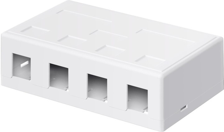 Goobay Keystone tomt deksel, 4-port med enkel snap-in-montering i gruppen Datautstyr / Kabler og adaptere / Nettverk / Adaptere og koblinger hos TP E-commerce Nordic AB (C40283)