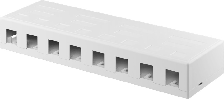 Goobay Keystone tomt deksel, 8-port med enkel snap-in-montering i gruppen Datautstyr / Kabler og adaptere / Nettverk / Adaptere og koblinger hos TP E-commerce Nordic AB (C40285)