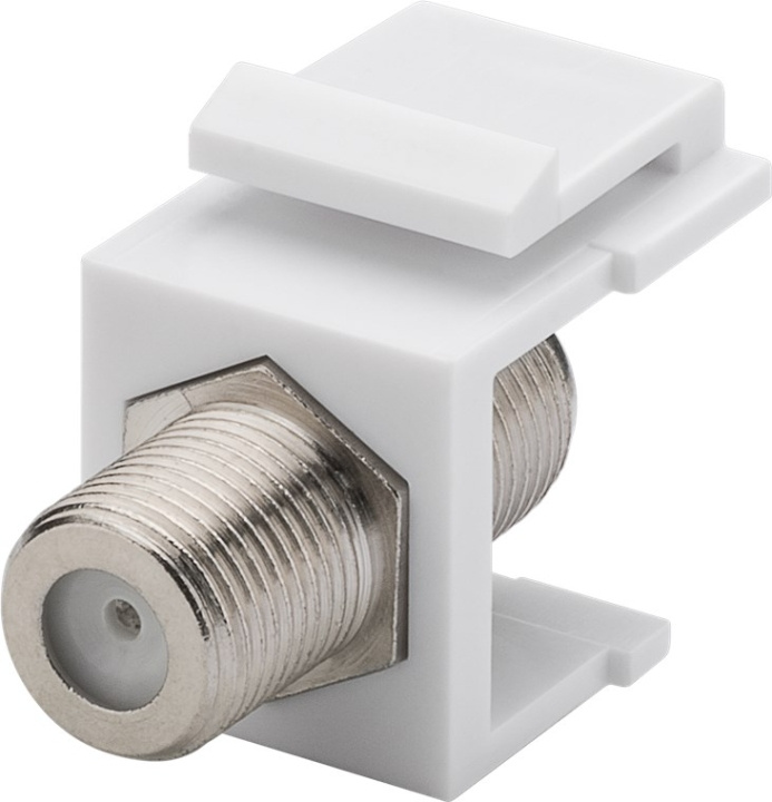 Goobay Keystone-modul, SAT/antenne F-stikkontakt 90° > F-stikkontakt 90° i gruppen Datautstyr / Kabler og adaptere / Nettverk / Adaptere og koblinger hos TP E-commerce Nordic AB (C40287)