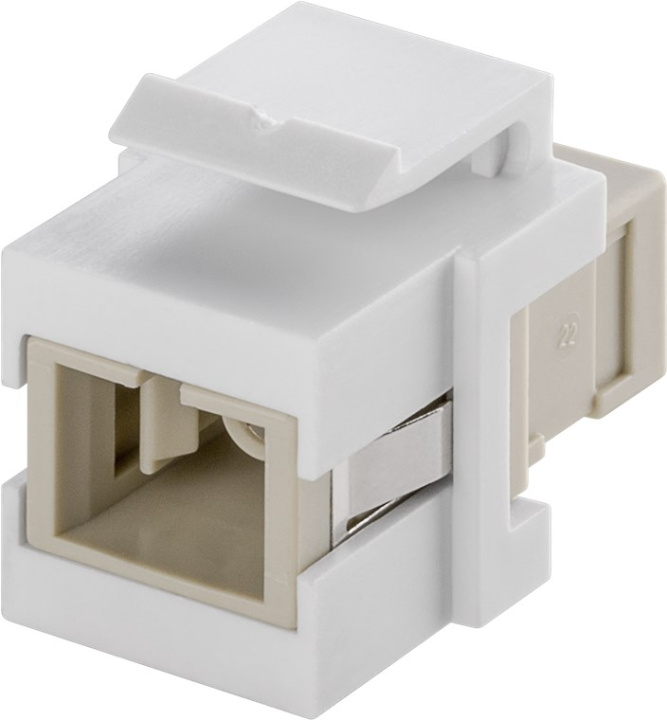 Goobay Keystone-modul, optisk kabel 17 mm bredde, 2 stk. SC simplex-kontakter i gruppen Datautstyr / Kabler og adaptere / Nettverk / Adaptere og koblinger hos TP E-commerce Nordic AB (C40302)