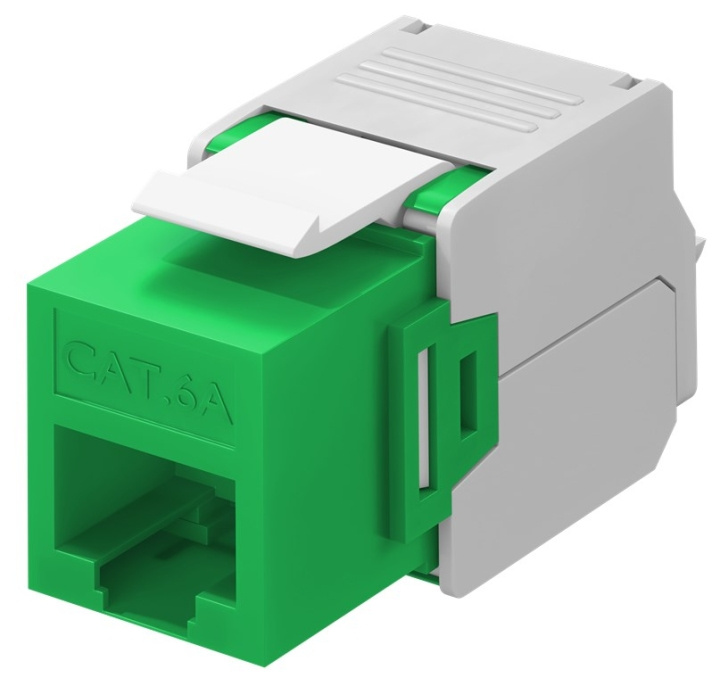 Goobay Keystone-modul RJ45 CAT 6A, UTP 16,5 mm bred, krokodilletype, klemlist for verktøyfri IDC-montering i gruppen Datautstyr / Kabler og adaptere / Nettverk / Adaptere og koblinger hos TP E-commerce Nordic AB (C40303)
