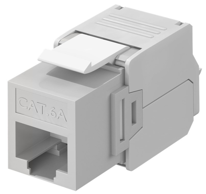 Goobay Keystone-modul RJ45 CAT 6A, UTP 16,5 mm bred, krokodilletype, klemlist for verktøyfri IDC-montering i gruppen Datautstyr / Kabler og adaptere / Nettverk / Adaptere og koblinger hos TP E-commerce Nordic AB (C40309)