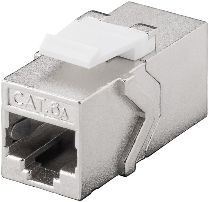 Goobay Keystone-modul RJ45-koppling CAT 6A, STP 14,7 mm bred, 2 st. RJ45-uttag (8P8C) i gruppen Datautstyr / Kabler og adaptere / Nettverk / Adaptere og koblinger hos TP E-commerce Nordic AB (C40312)