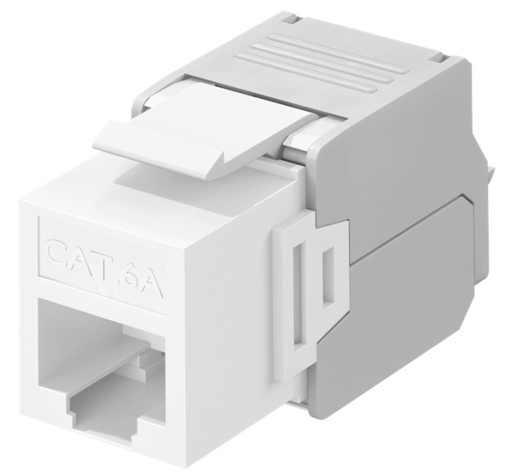 Goobay Keystone-modul RJ45 CAT 6A, UTP 16,5 mm bred, krokodiltyp, klämlist för verktygslös IDC-montering i gruppen Datautstyr / Kabler og adaptere / Nettverk / Adaptere og koblinger hos TP E-commerce Nordic AB (C40313)