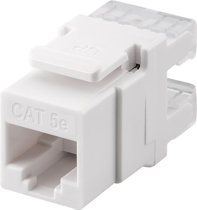 Goobay Keystone-modul RJ45 CAT 5e, UTP, 100 MHz, 20 mm bred, RJ45-kontakt (8P8C). i gruppen Datautstyr / Kabler og adaptere / Nettverk / Adaptere og koblinger hos TP E-commerce Nordic AB (C40350)