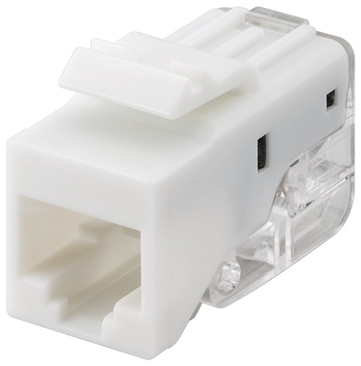 Goobay Keystone-modul RJ45 CAT 5e, UTP, 100 MHz 18,11 mm bred, RJ45-kontakt (8P8C), snap-in-system i gruppen Datautstyr / Kabler og adaptere / Nettverk / Adaptere og koblinger hos TP E-commerce Nordic AB (C40351)