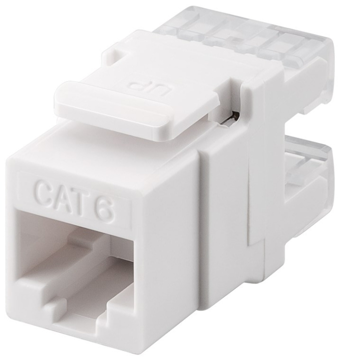 Goobay Keystone-modul RJ45 CAT 6, UTP, 250 MHz, 16,7 mm bred, RJ45-kontakt (8P8C). i gruppen Datautstyr / Kabler og adaptere / Nettverk / Adaptere og koblinger hos TP E-commerce Nordic AB (C40352)