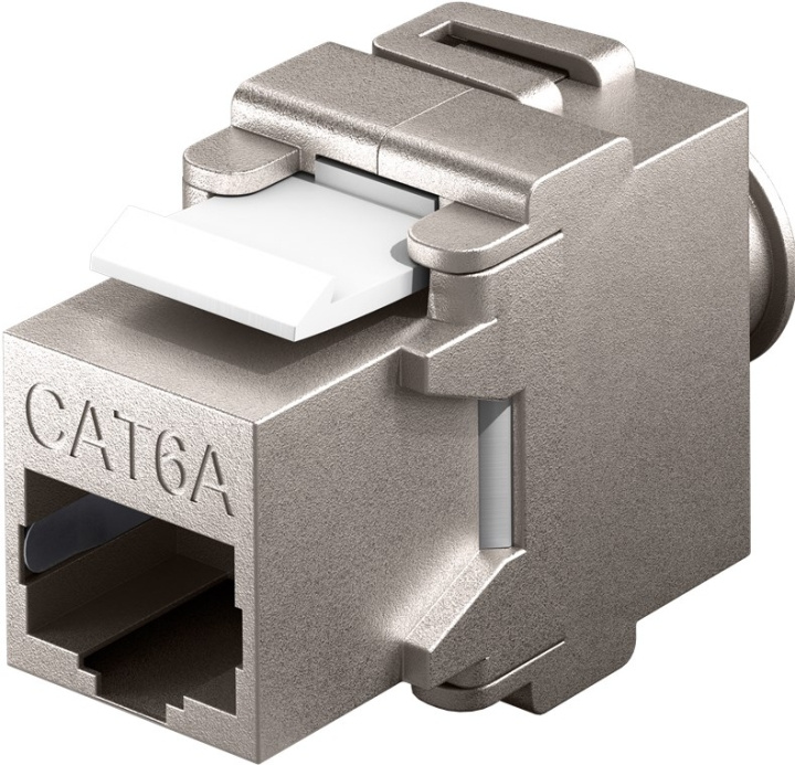 Goobay Keystone-modul RJ45 CAT 6A, STP 17,1 mm bred, Butterfly-type, klemlist for IDC-montering (uten verktøy) i gruppen Datautstyr / Kabler og adaptere / Nettverk / Adaptere og koblinger hos TP E-commerce Nordic AB (C40355)