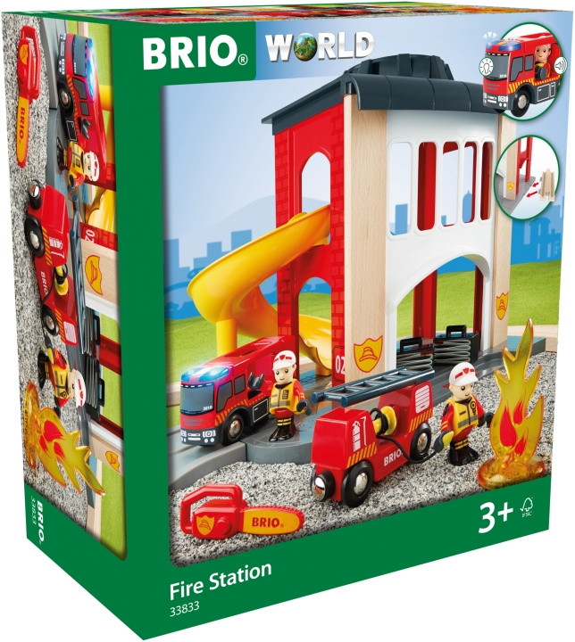 Brio Verden 33833 - Brannstasjon i gruppen LEKER, BARN OG BABY / Leker / Byggeleker / Brio Tågbanor hos TP E-commerce Nordic AB (C40401)