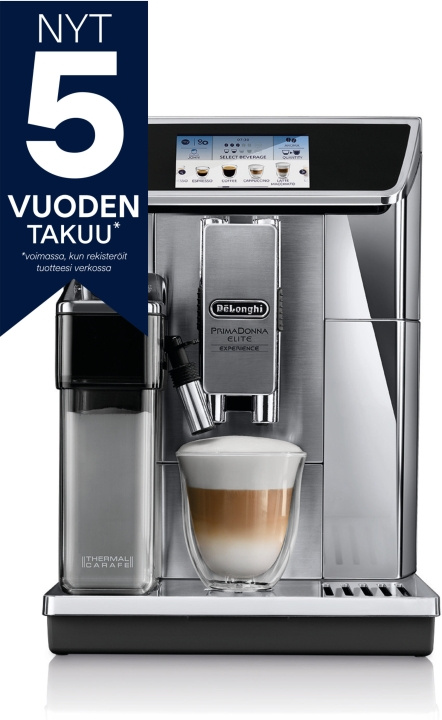 Delonghi Primadonna Elite Experience ECAM650.85.MS -kaffemaskin i gruppen HJEM, HUS OG HAGE / Husholdningsapparater / Kaffe og espresso / Kaffetraktere hos TP E-commerce Nordic AB (C40860)