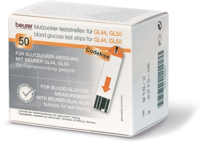 Beurer GL44 teststrimler for blodsukkerapparater i gruppen HELSE OG SKJØNNHET / Helsepleie / Andre hos TP E-commerce Nordic AB (C40862)