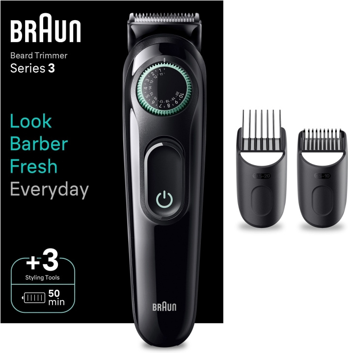 Braun Series 3 BT3411 -partatrimmeri i gruppen HELSE OG SKJØNNHET / Hår & styling / Barbering og trimming / Skjeggtrimmere og tilbehør hos TP E-commerce Nordic AB (C40950)