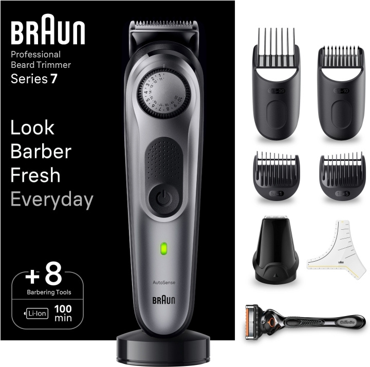 Braun Series 7 BT7420 -partatrimmeri i gruppen HELSE OG SKJØNNHET / Hår & styling / Barbering og trimming / Skjeggtrimmere og tilbehør hos TP E-commerce Nordic AB (C40952)